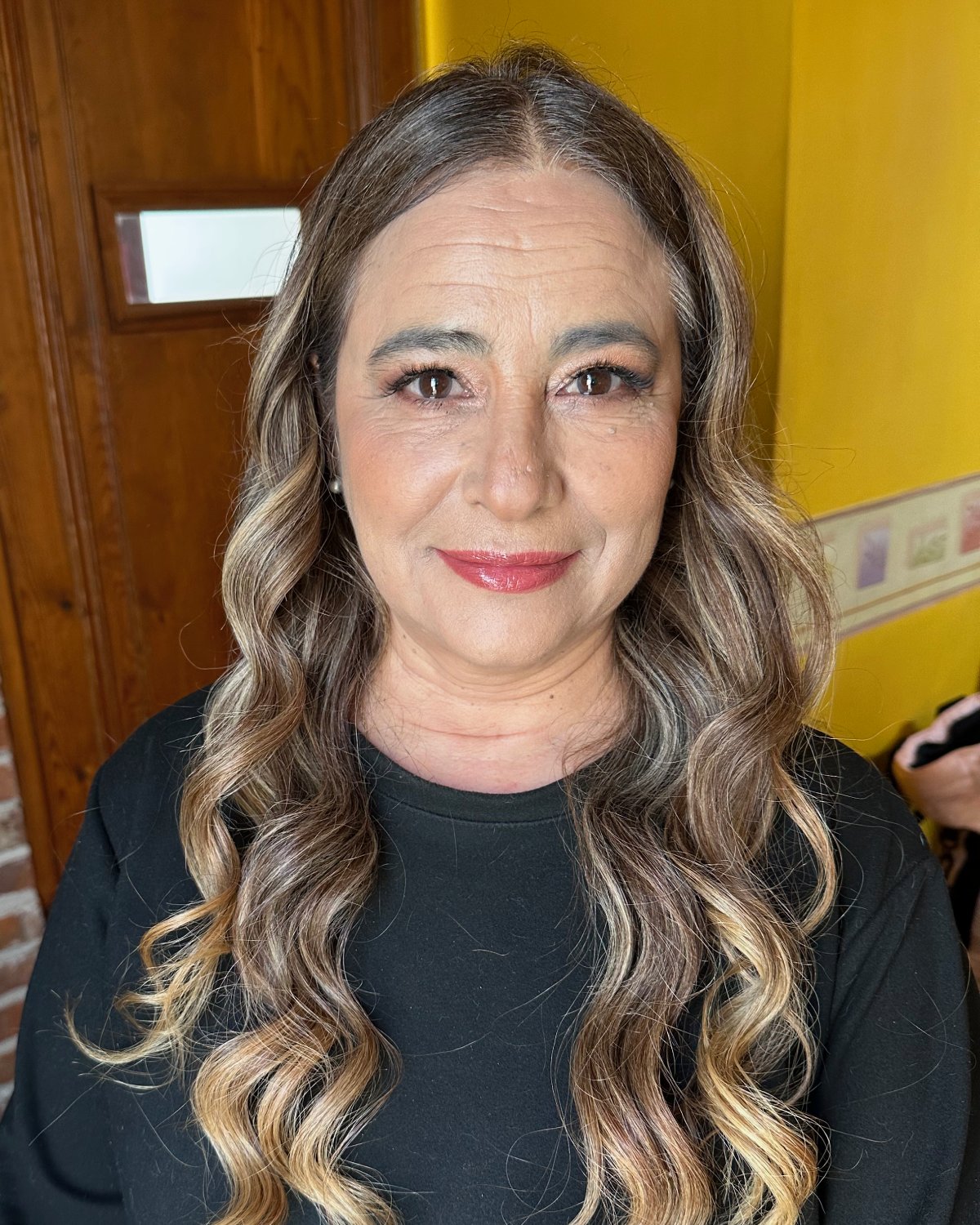 Novia peinado flores